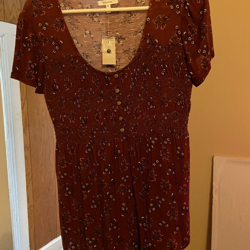 Floral Maurice’s Top size medium